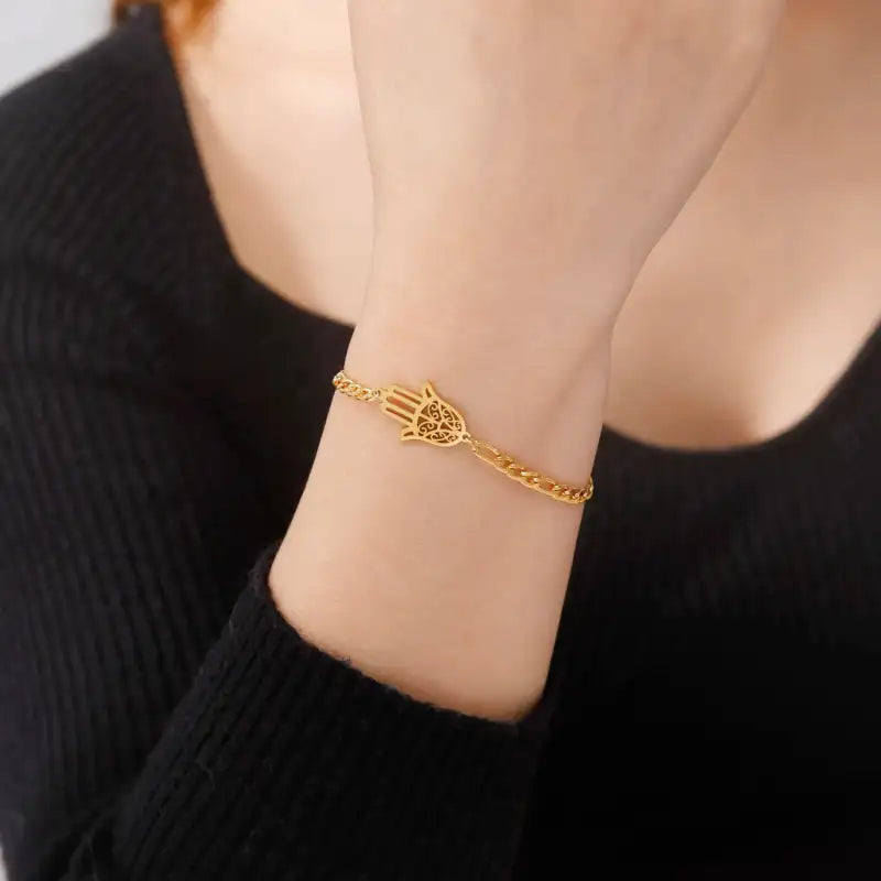 Bracelet Main de Fatma Or